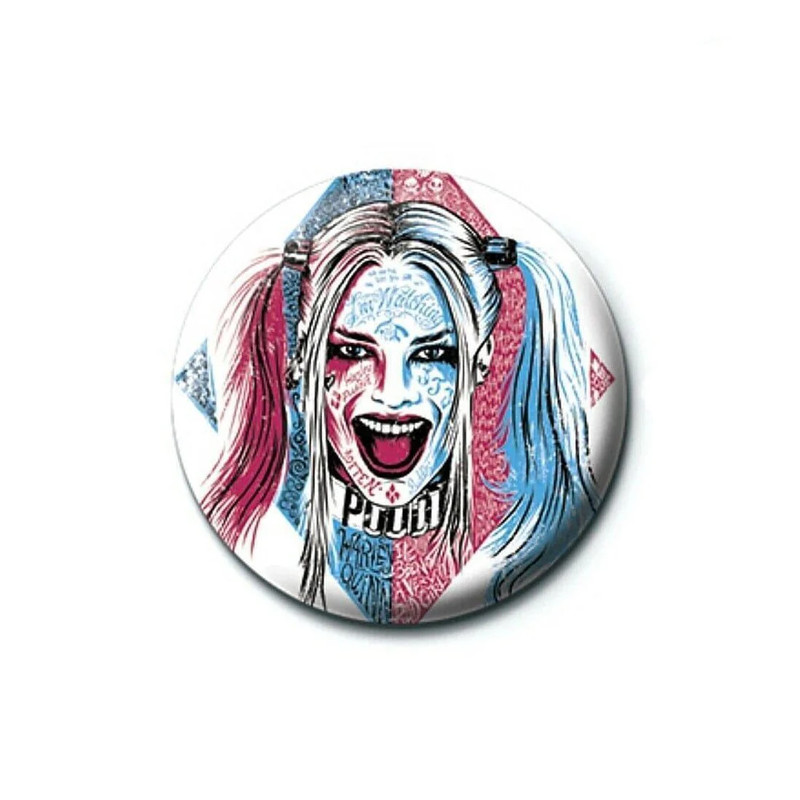 Suicide Squad - Harley Quinn Tattoo Button Badge - أكسسوار